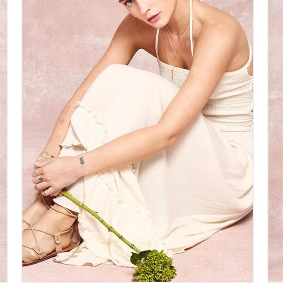 Ivory Smocked Maxi - Picture 5 of 6